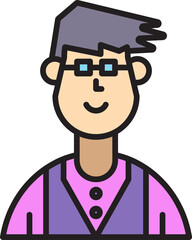 male character avatar illustration