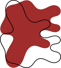 abstract organic shape 