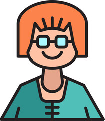 woman avatar illustration