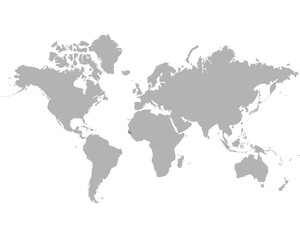 Fototapeta na wymiar ガンビアの地図