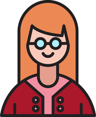 woman character avatar illustration