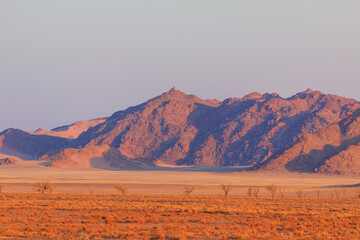 Naklejka na ściany i meble Dunes in the Namib-Naukluft National Park of Namibia.