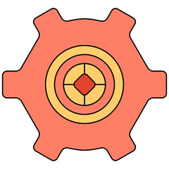 gear and cogwheel icon illustration