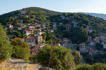 Fototapeta premium Karytaina village view in Arcadia, Greece