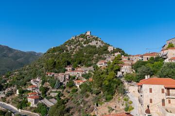 Fototapeta na wymiar Karytaina village view in Arcadia, Greece