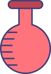 erlenmeyer flask icon illustration