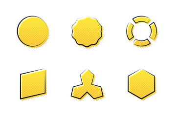 halftone shapes collection  1