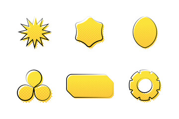 halftone shapes collection 7