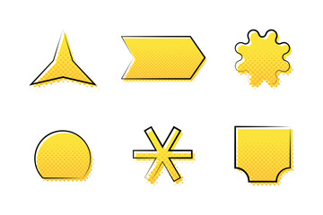 halftone shapes collection 8