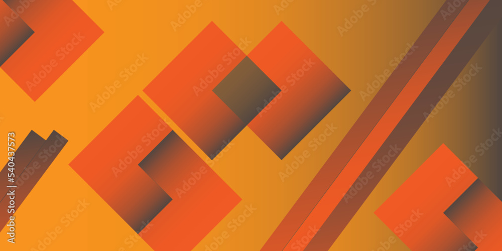Poster smooth modern curve with abstract futuristic on red color background.