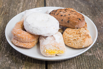 polvorones and mantecados traditional cakes in spain