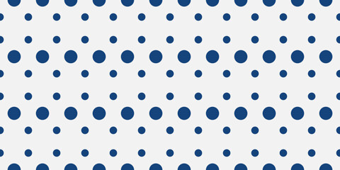 Blue dots with polka dots. Vector of seamless red dots. Print and seamless surfaces.