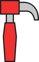 claw hammer icon illustration