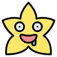 drooling star emoji