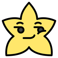 smirking star emoji