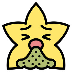 vomiting star emoji