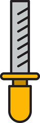 rasp tool icon illustration