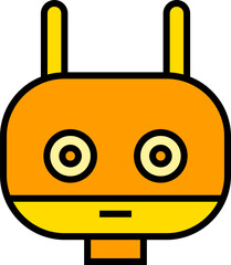 cartoon robot head avatar