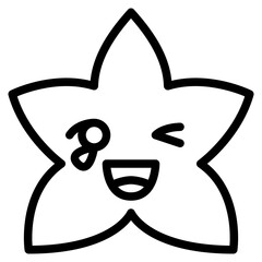 laughing star emoji