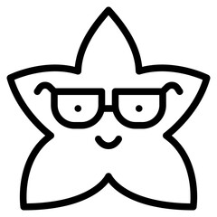 nerd star emoji