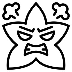 very angry star emoji