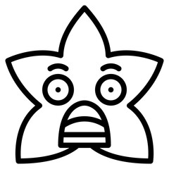 astonished star emoji