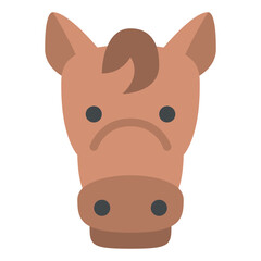horse animal face avatar zoo