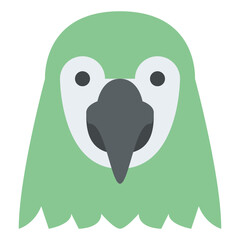 parrot animal face avatar zoo © iconixar