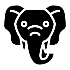 elephant animal face avatar zoo