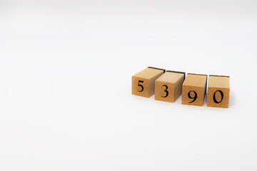 木ブロック　数字　Number　ナンバー　
