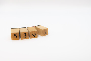 木ブロック　数字　Number　ナンバー　