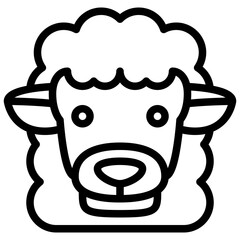 sheep animal face avatar zoo