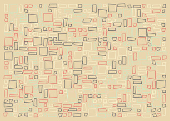 Fototapeta premium Offset Quads generative art background art illustration