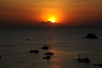 Sunset sur l'île