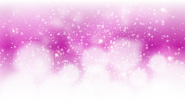 sparkling or twinkle snowly pink shiny bubbles abstract background.