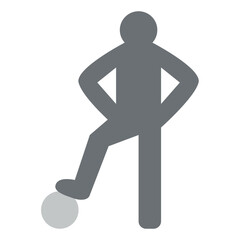 soccer player pose football team sport club