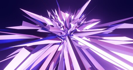 Obraz premium Abstract punchy pattern in design background 3d render