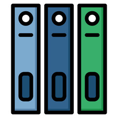 folder filled color line