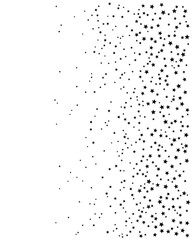 Confetti stars vector background. Starry texture on white background