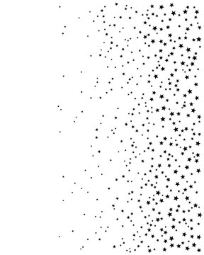 Confetti stars vector background. Starry texture on white background