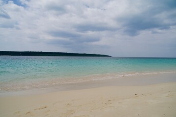 The view of Kurima island with cloudy sky.