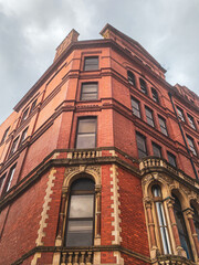 Fototapeta na wymiar old brick building in the city