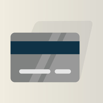 credit card illustration, can be used for icons