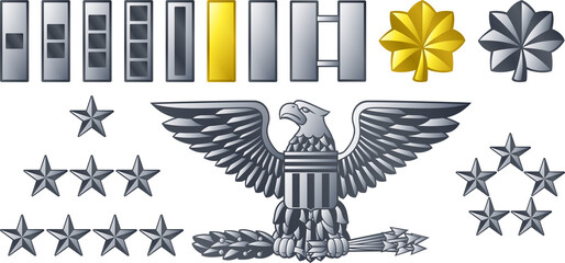 Army Military Officer Insignia Ranks