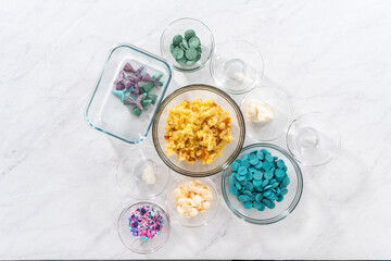Mermaid cakesicles