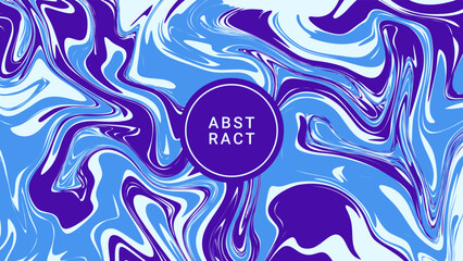 Blue neon liquid abstract background