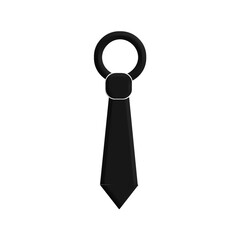 Black office tie illustration png