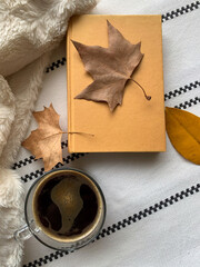 coffee and book