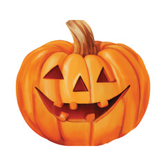 Halloween Pumpkin isolated on white background