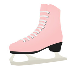 Ice skating shoe. vector illustration